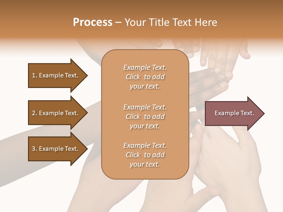 Unity Community Hand PowerPoint Template