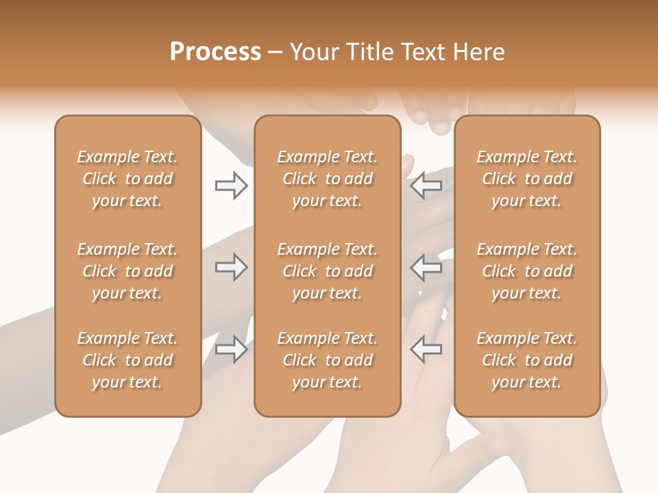 Unity Community Hand PowerPoint Template