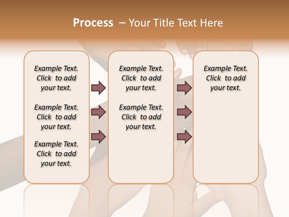 Unity Community Hand PowerPoint Template