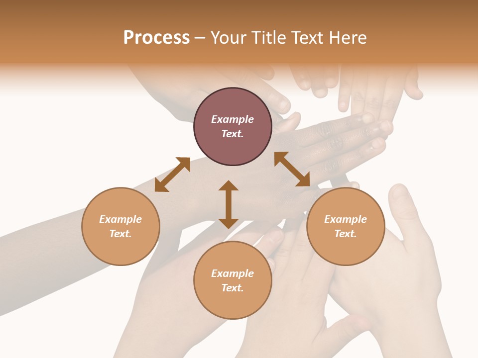 Unity Community Hand PowerPoint Template