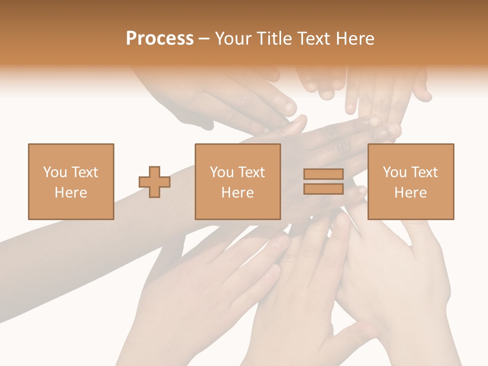 Unity Community Hand PowerPoint Template