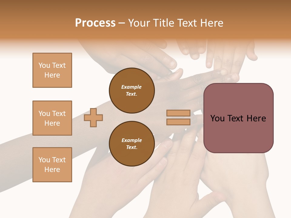 Unity Community Hand PowerPoint Template