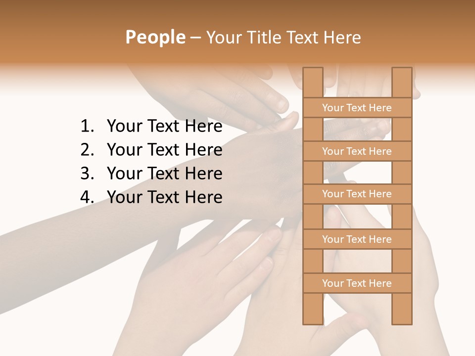 Unity Community Hand PowerPoint Template