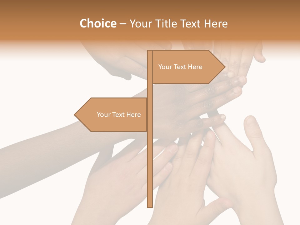 Unity Community Hand PowerPoint Template