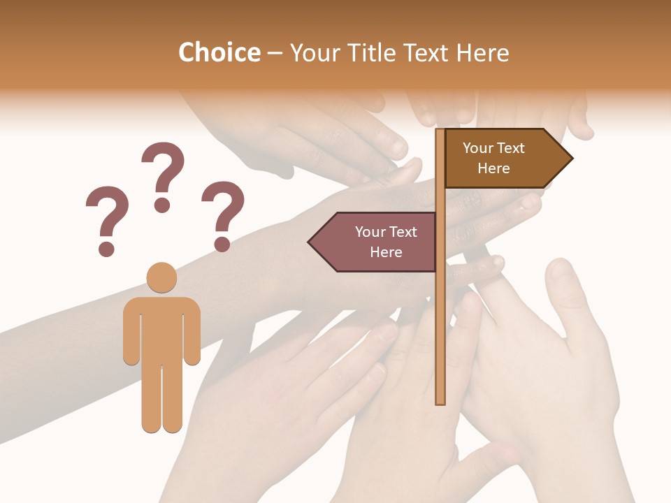 Unity Community Hand PowerPoint Template