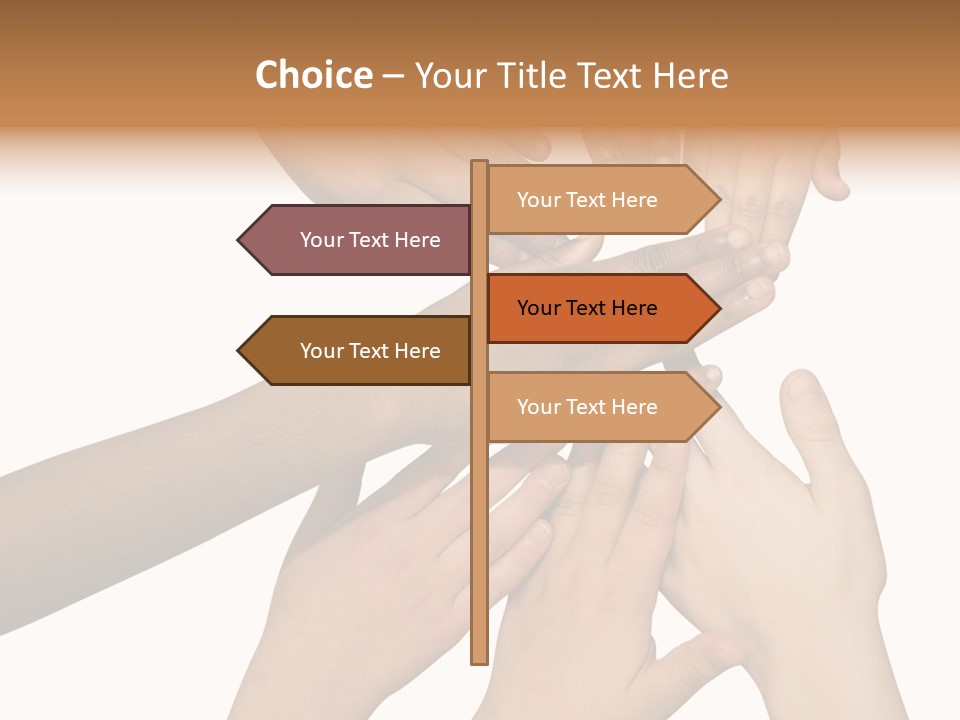 Unity Community Hand PowerPoint Template