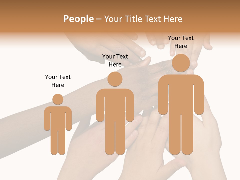 Unity Community Hand PowerPoint Template