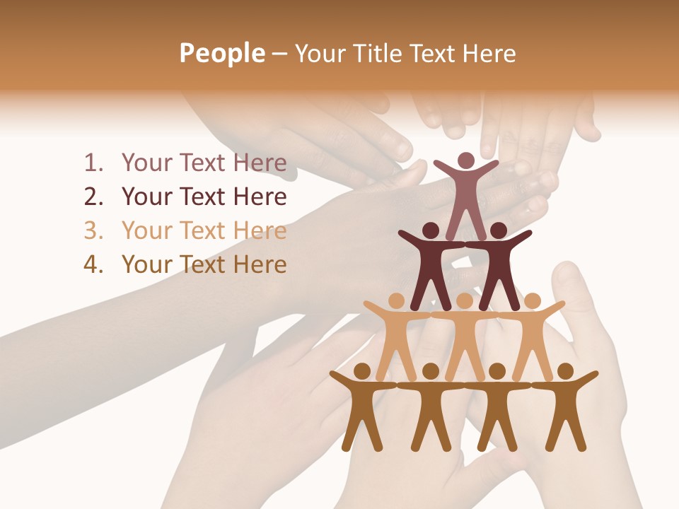 Unity Community Hand PowerPoint Template