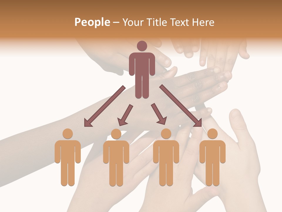 Unity Community Hand PowerPoint Template