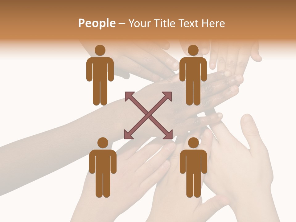 Unity Community Hand PowerPoint Template