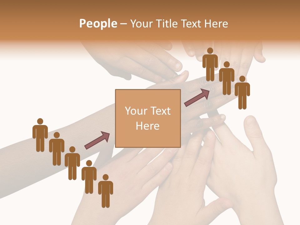 Unity Community Hand PowerPoint Template
