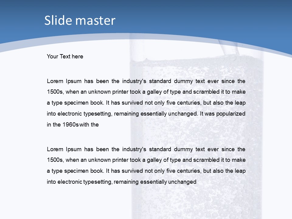 Mineral Freshness Healthy PowerPoint Template