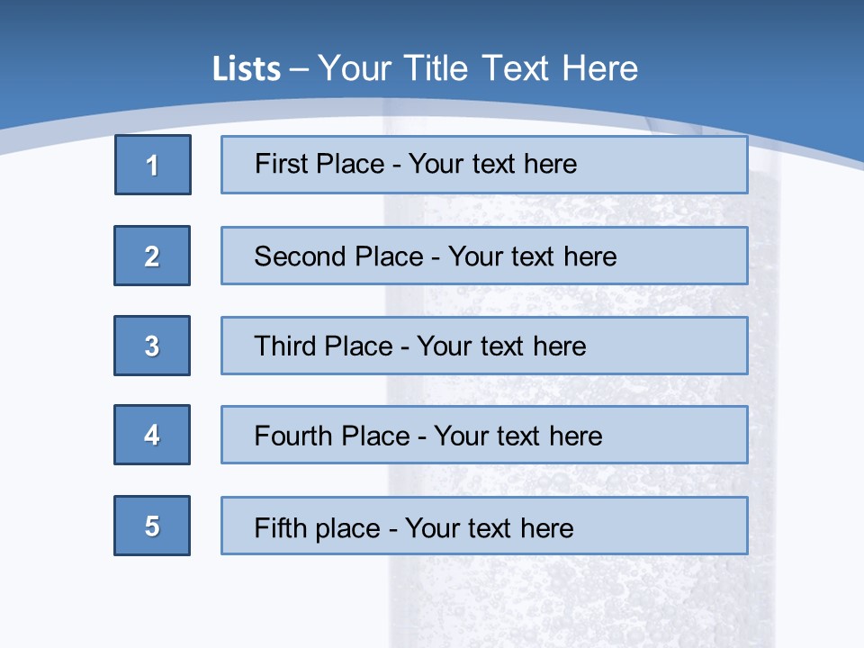 Mineral Freshness Healthy PowerPoint Template
