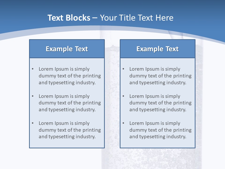 Mineral Freshness Healthy PowerPoint Template