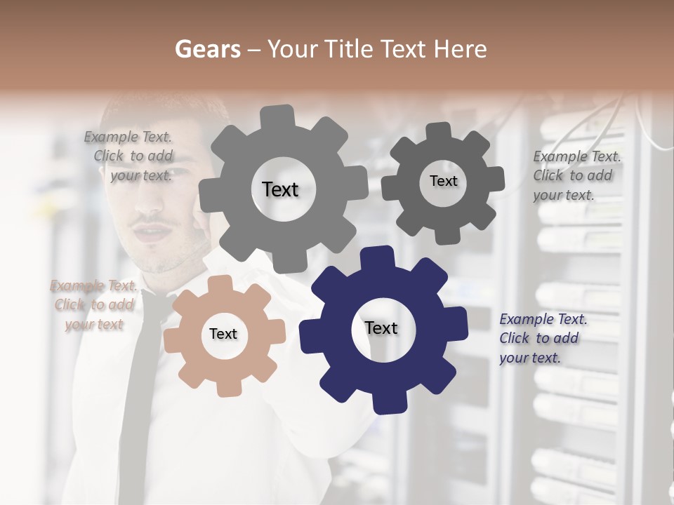 System Technology Routers PowerPoint Template