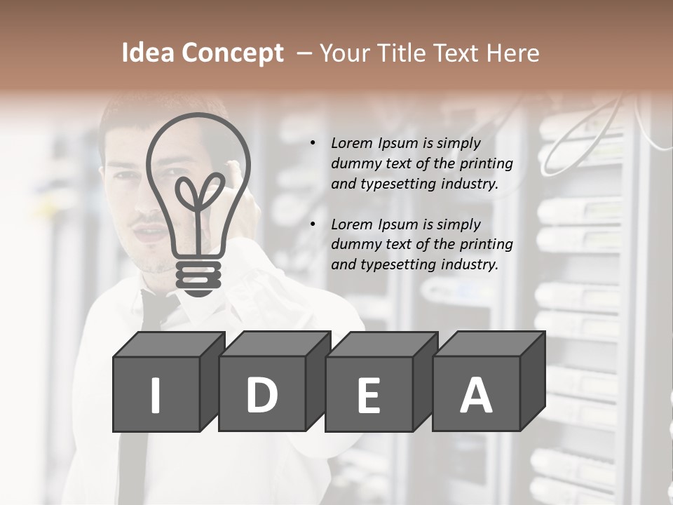 System Technology Routers PowerPoint Template