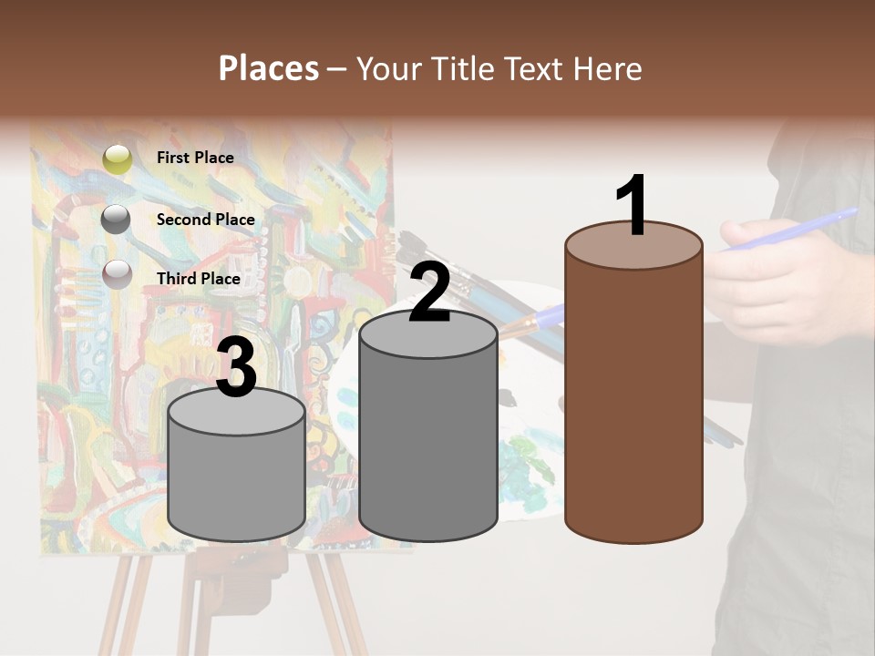 Brush Artist Picture PowerPoint Template