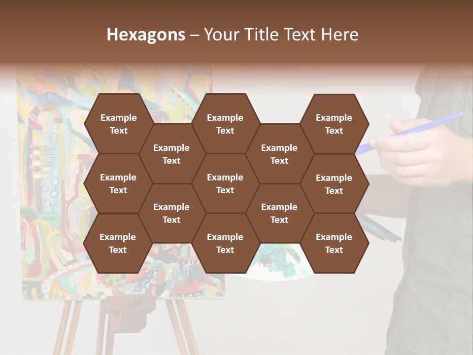 Brush Artist Picture PowerPoint Template