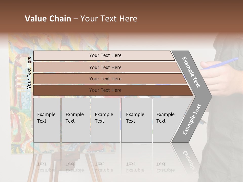 Brush Artist Picture PowerPoint Template