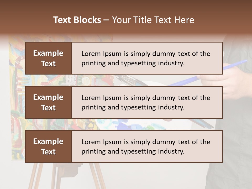 Brush Artist Picture PowerPoint Template