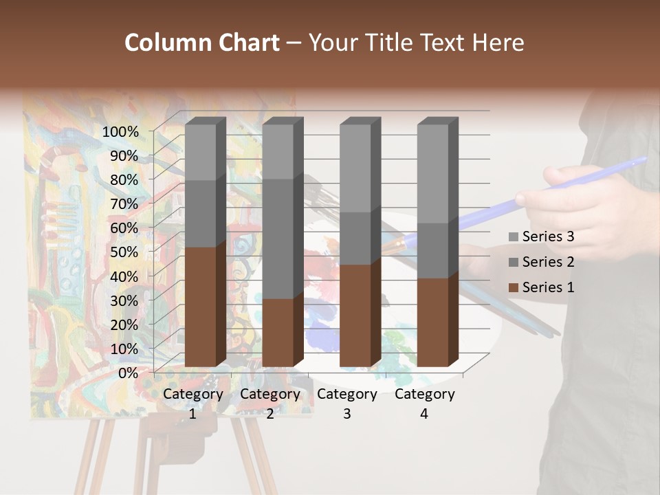 Brush Artist Picture PowerPoint Template