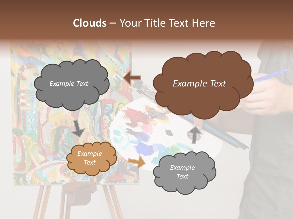 Brush Artist Picture PowerPoint Template