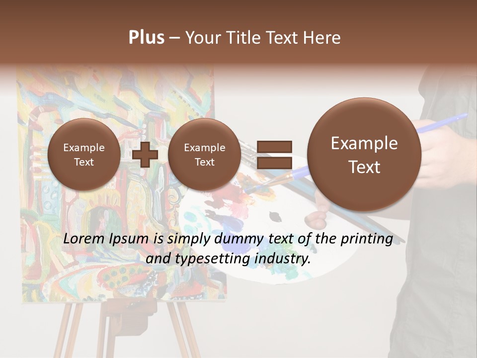 Brush Artist Picture PowerPoint Template