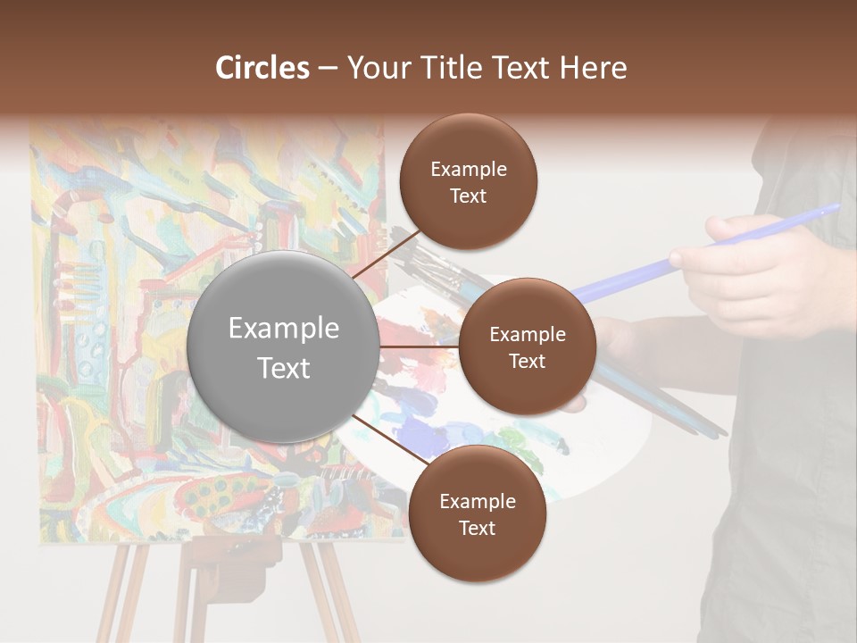 Brush Artist Picture PowerPoint Template