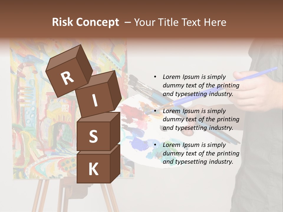 Brush Artist Picture PowerPoint Template