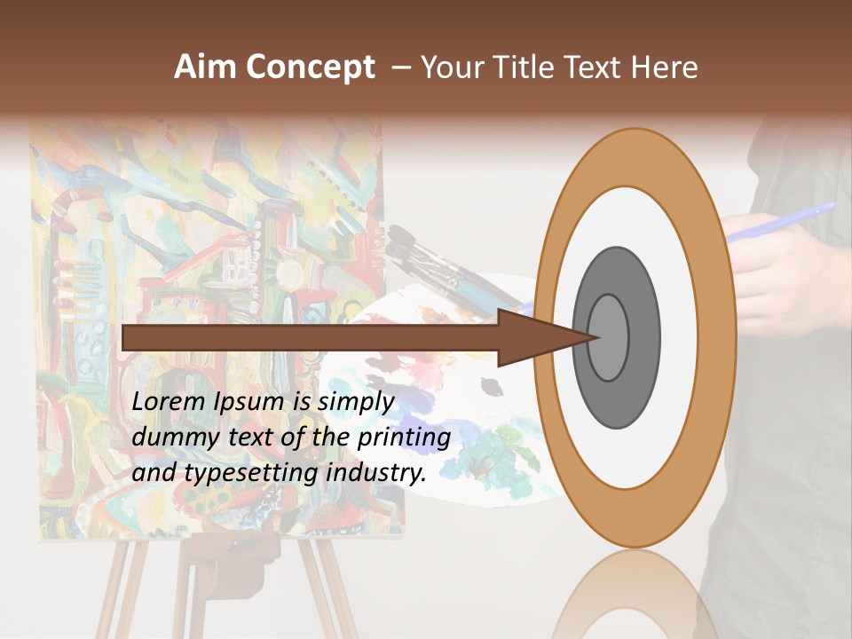 Brush Artist Picture PowerPoint Template