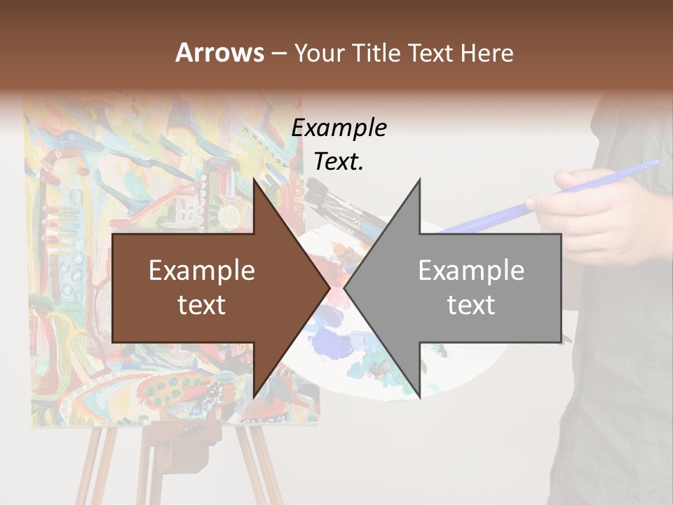 Brush Artist Picture PowerPoint Template