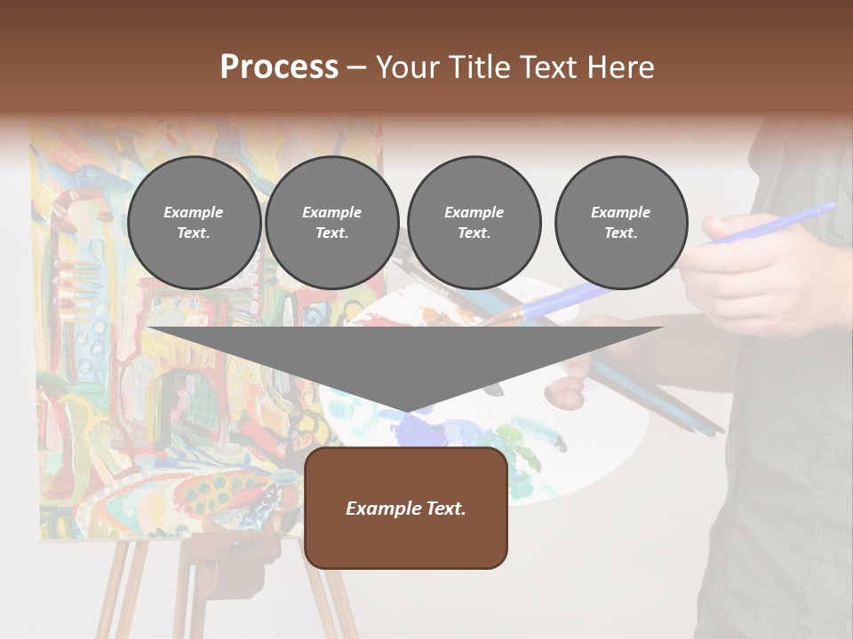 Brush Artist Picture PowerPoint Template