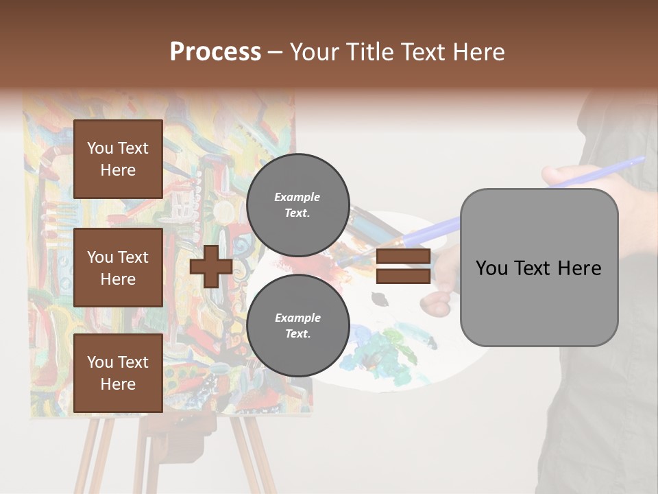 Brush Artist Picture PowerPoint Template