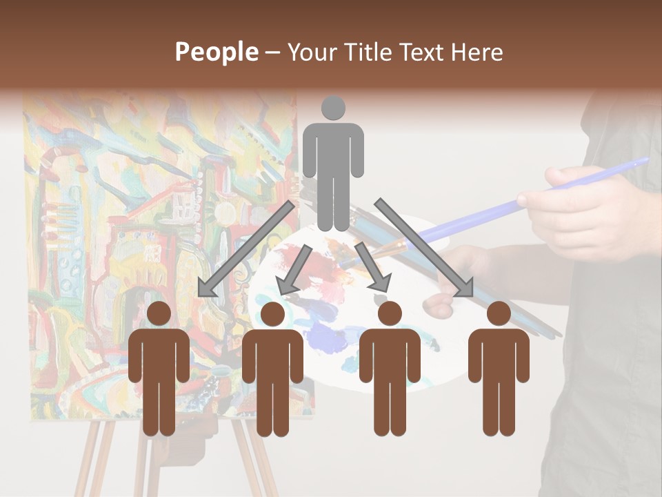 Brush Artist Picture PowerPoint Template