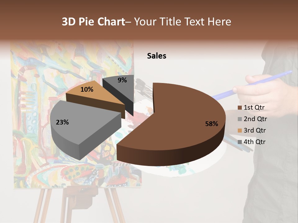 Brush Artist Picture PowerPoint Template