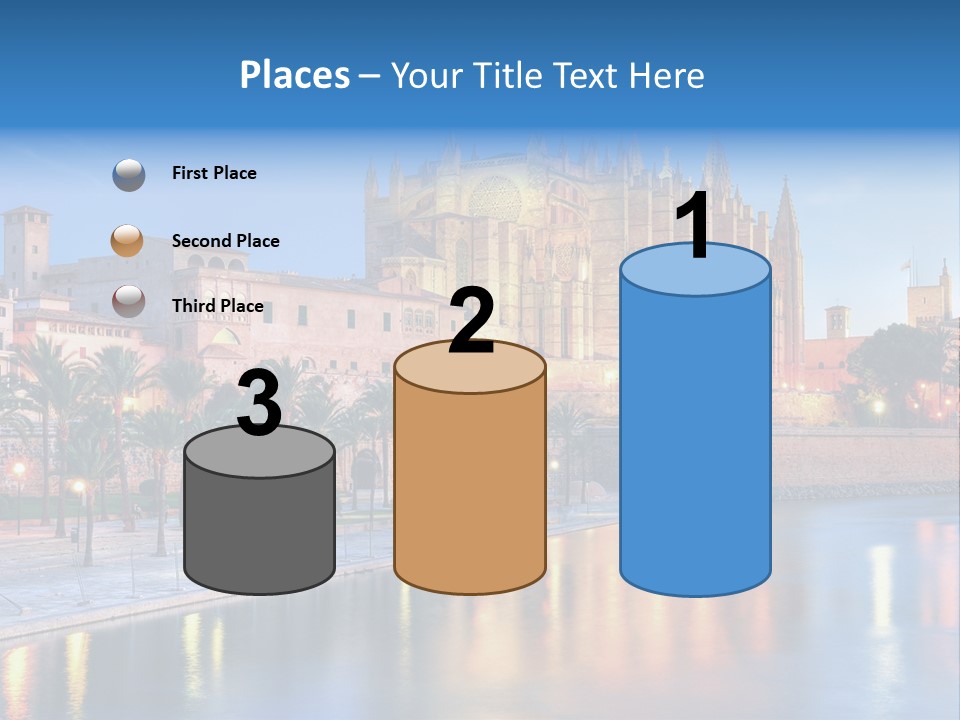 Historic Island Reflection PowerPoint Template