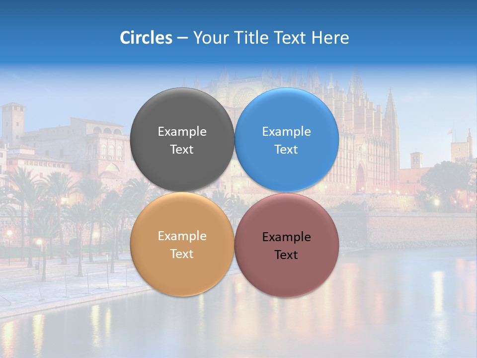 Historic Island Reflection PowerPoint Template