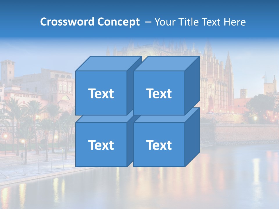 Historic Island Reflection PowerPoint Template