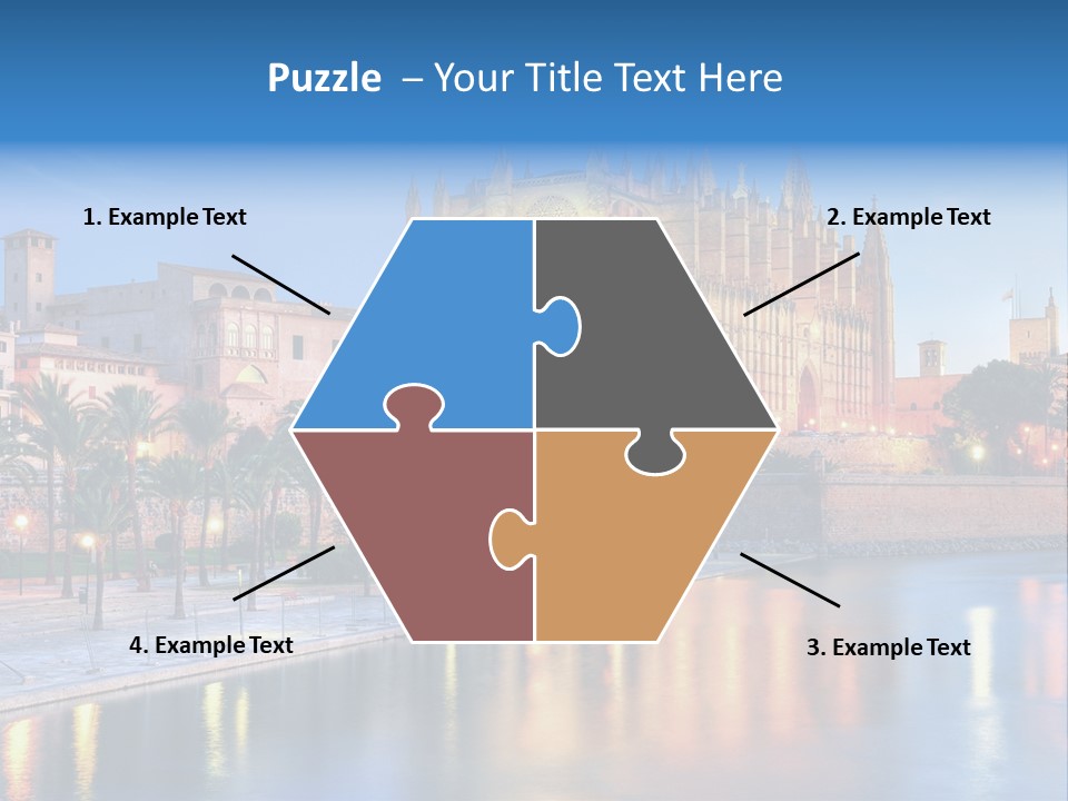 Historic Island Reflection PowerPoint Template