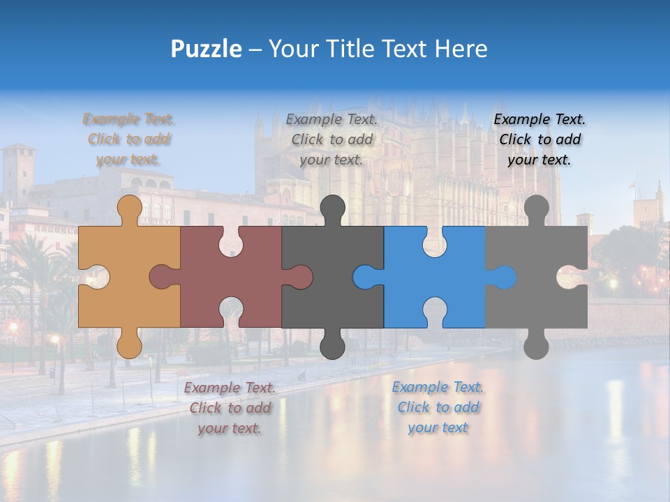 Historic Island Reflection PowerPoint Template