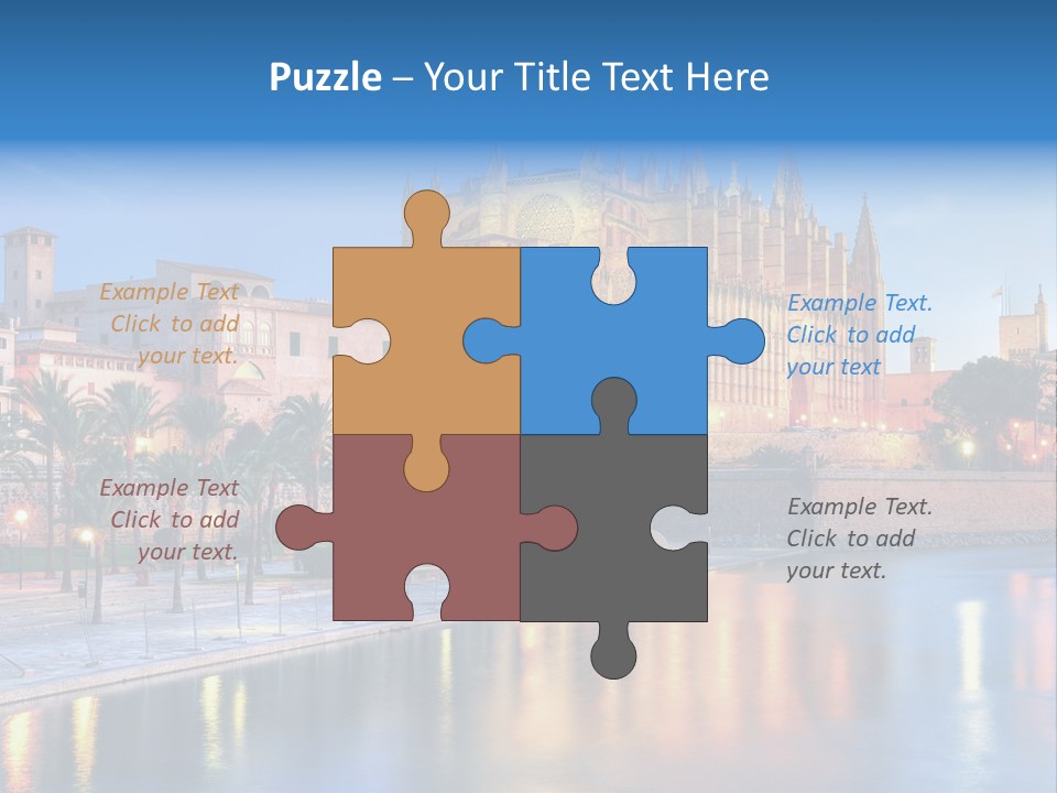 Historic Island Reflection PowerPoint Template