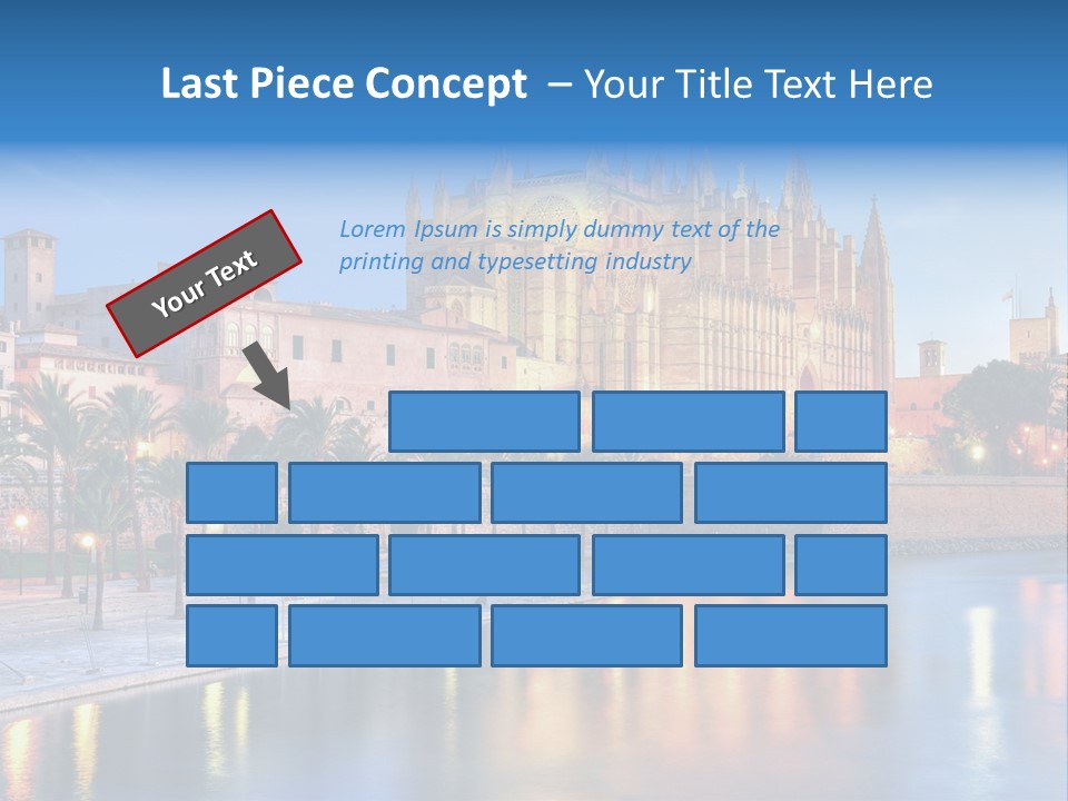 Historic Island Reflection PowerPoint Template