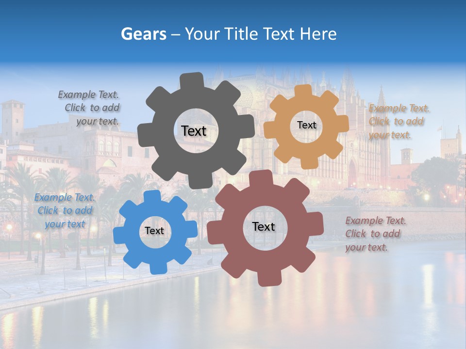 Historic Island Reflection PowerPoint Template