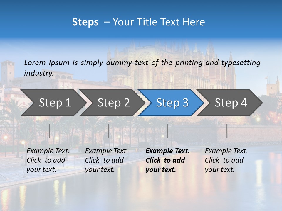 Historic Island Reflection PowerPoint Template