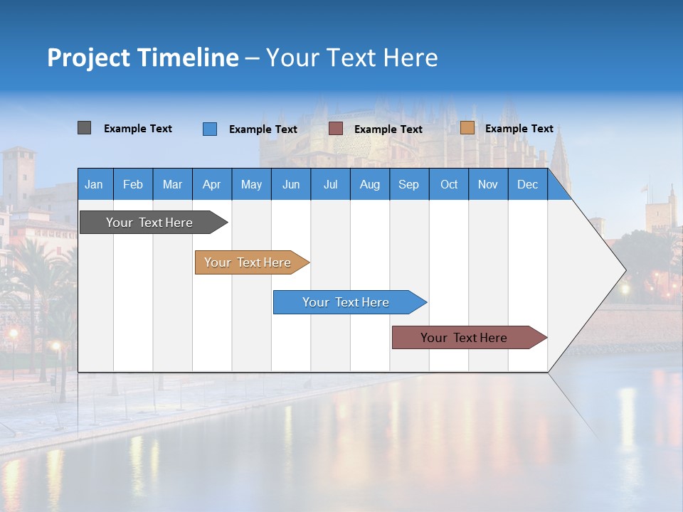 Historic Island Reflection PowerPoint Template