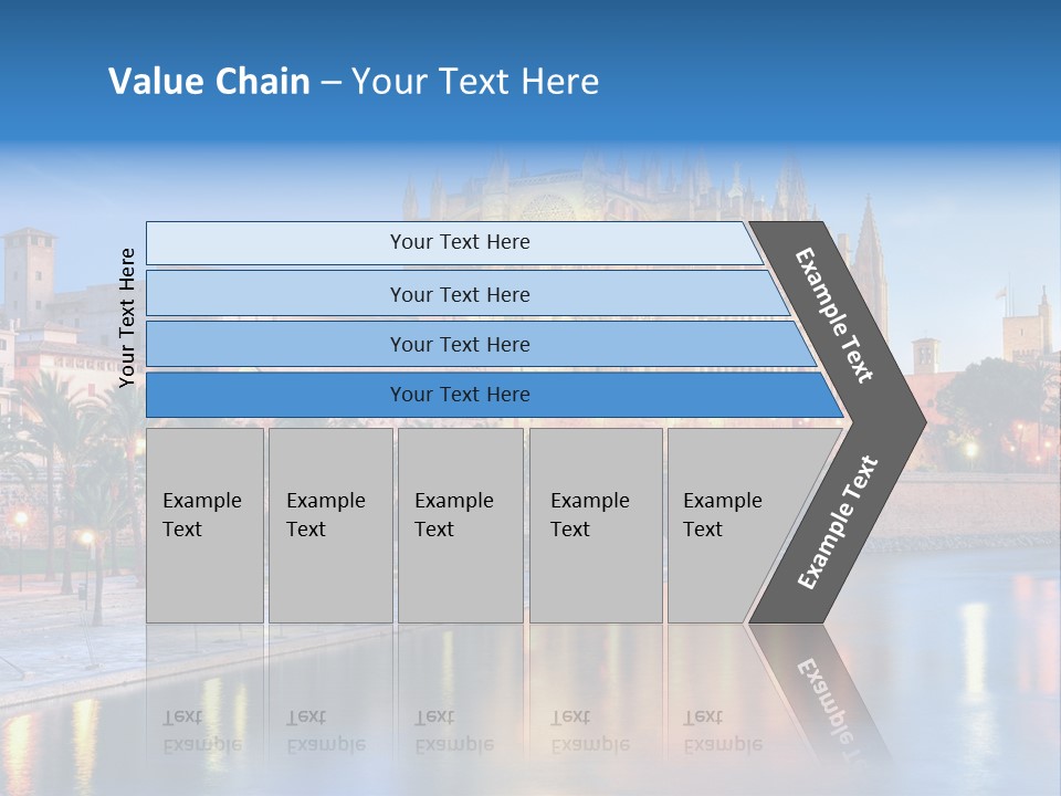 Historic Island Reflection PowerPoint Template