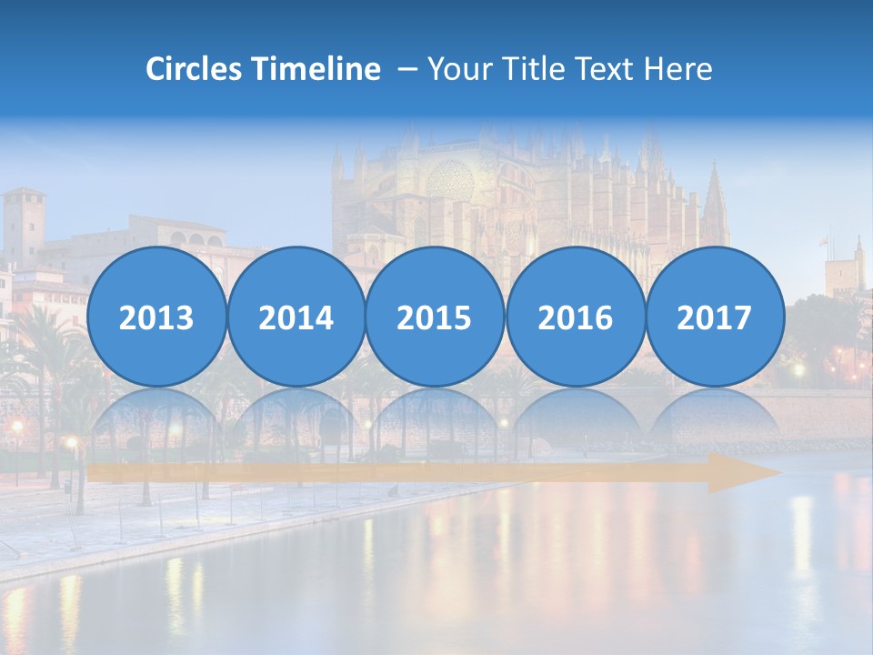 Historic Island Reflection PowerPoint Template