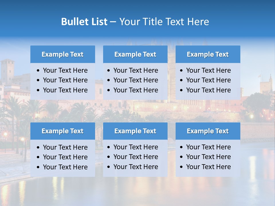 Historic Island Reflection PowerPoint Template