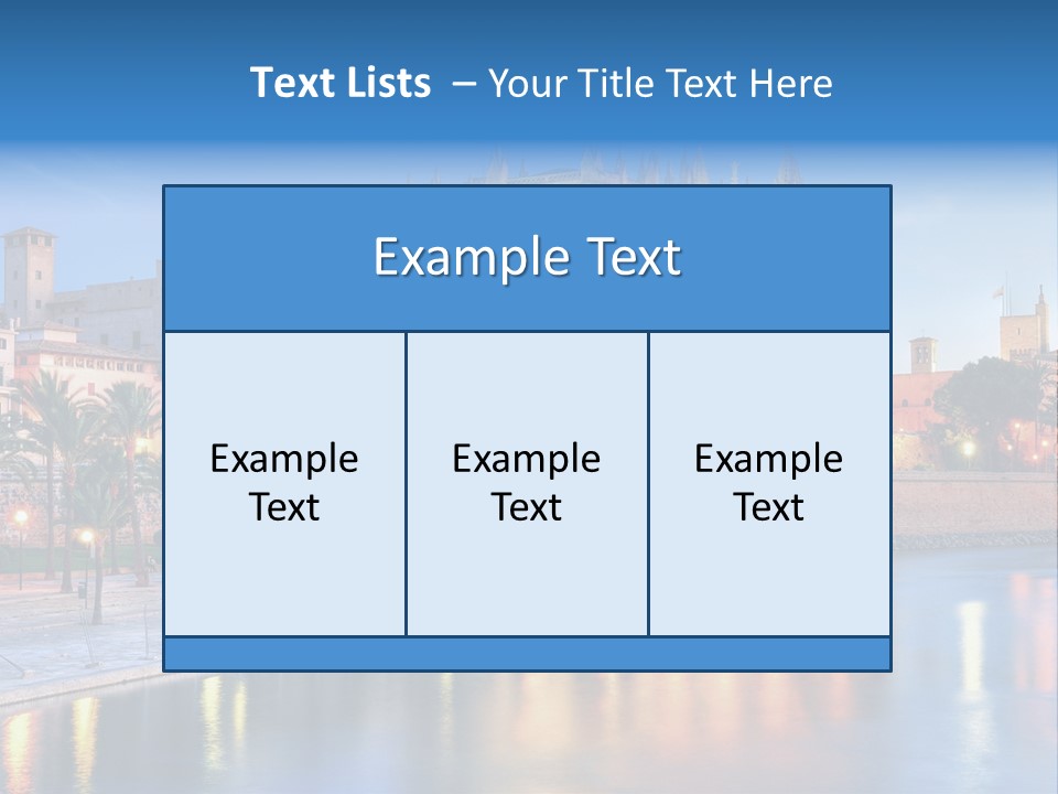 Historic Island Reflection PowerPoint Template