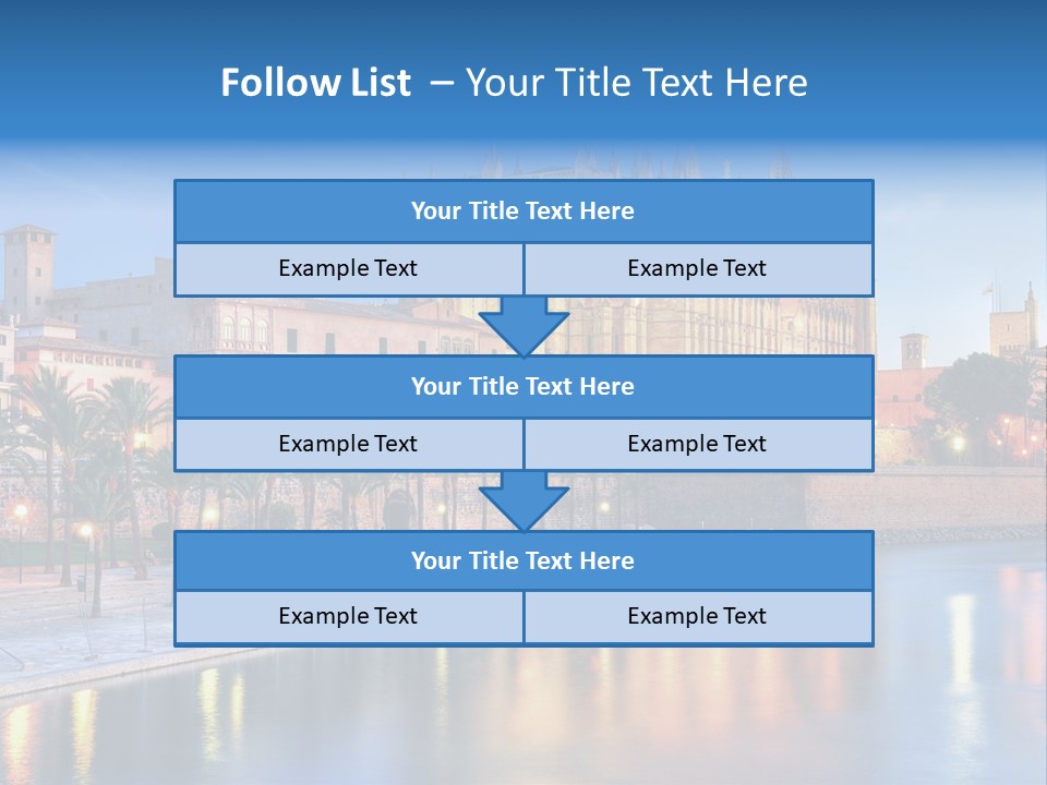 Historic Island Reflection PowerPoint Template